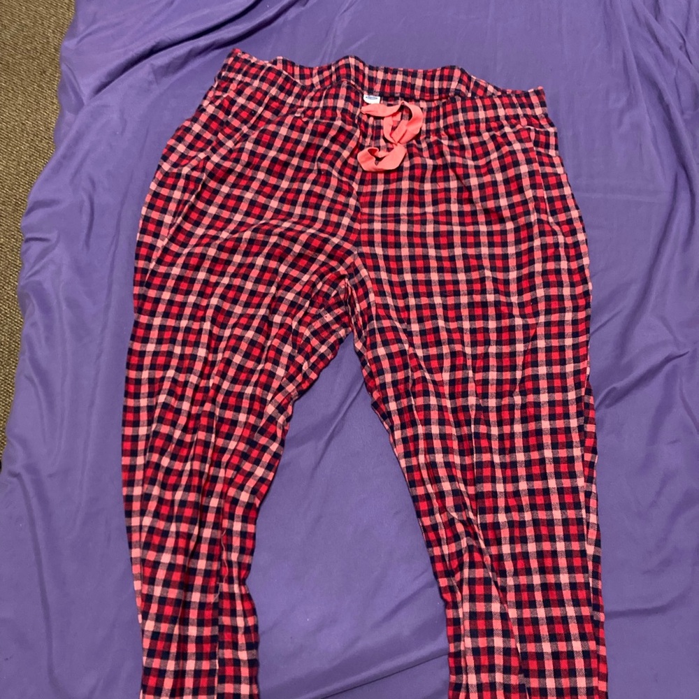 Pajamas in Red and Black Plaid